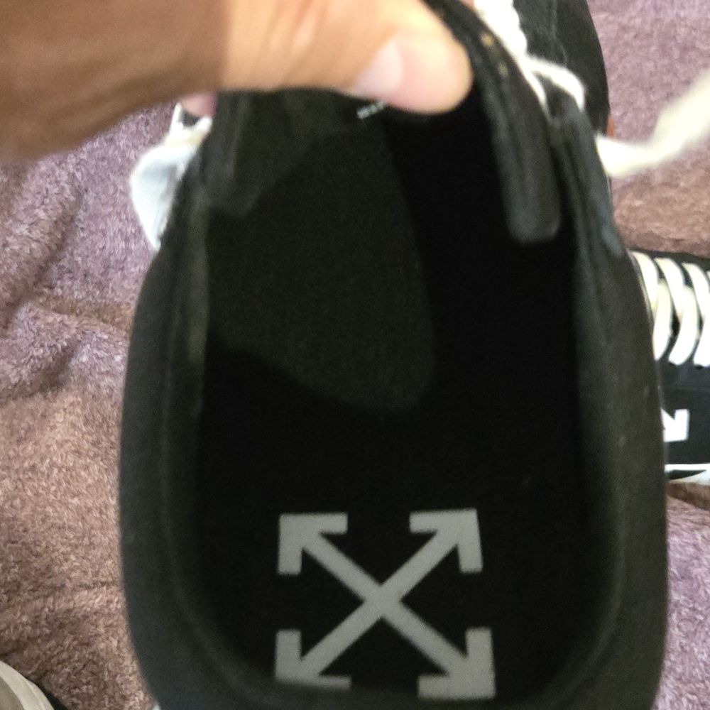 Off-White Black and Orange Men's Sneakers - Picture 4 of 8